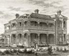 A Melbourne suburban house, c.1880, from 'Australian Pictures' by Howard Willoughby, published by the Religious Tract Society, London, 1886 (litho)