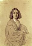 Portrait of George Sand (1804-76) 1837 (pencil on paper)