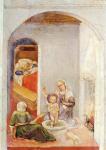 The Birth of St. Nicholas, from Stories of St. Nicholas of Bari, c.1425 (tempera on panel)