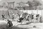 A Japanese Fencing School in the 19th century.