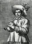 French Musician (engraving) (b/w photo)