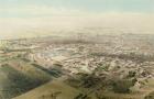 General view of Madrid taken from the Bridge of Segovia, 1854 (colour litho)