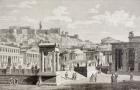 Imaginary view of the market place of Agora in Athens, ancient Greece, from 'El Mundo Ilustrado', published Barcelona, 1880 (litho)