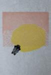 Bumblebee and Sun, 2013 (watercolour and wood engraving on washi)