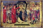 Coronation of Pope Celestine V (c.1215-96) in August 1294 (oil on panel)