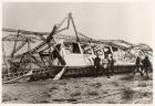 The ruins of the Zeppelin LZ10 "Schwaben" after its destruction on 28 June 1912 (b/w photo)