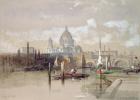 St. Pauls from the River, 1863 (w/c on paper)