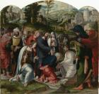 The Raising of Lazarus, centre panel of the triptych, c.1530 (oil on panel)