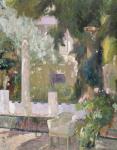 The Gardens at the Sorolla Family House, 1920 (oil on canvas)