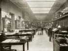 The British Museum Print Room, c.1900, from 'The Print-Collector's Handbook' by Alfred Whitman, published by George Bell & Sons, 1901 (litho)