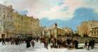 Siege of Paris. A Yard for Firewood, Boulevard de Montparnasse, January 1871 (oil on canvas)