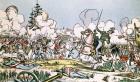 The Battle of Moscow, 7th September 1812 (coloured engraving)