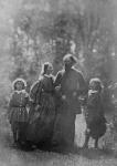 Alfred, Lord Tennyson with his wife Emily and two sons, Hallam and Lionel, c.1862 (albumen print)