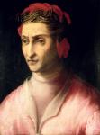 Portrait of Dante Alighieri (1265-1321) (oil on canvas)