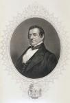 Washington Irving, from 'The History of the United States', Vol. II, by Charles Mackay (engraving)