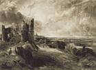 Hadleigh Castle, engraved by David Lucas (1802-81) c.1832 (mezzotint with etching)