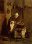 The Little Housekeeper, 1857 (oil on panel)