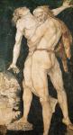 Hercules and Antaeus, c.1530 (w/c on paper)
