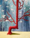 Indian marker tree, 2016, (acrylic on canvas)