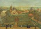 The Gardens of the Fathers of Christian Doctrine and the Abbey of St. Victor (oil on canvas)