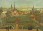 The Gardens of the Fathers of Christian Doctrine and the Abbey of St. Victor (oil on canvas)