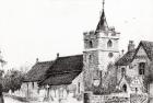 Brighstone Church I.O.W., 2008, (ink on paper)