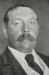 Sir Arthur Conan Doyle (1859-1930) (b/w photo)