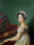 The Artist's Daughter at the Clavichord (oil on canvas)