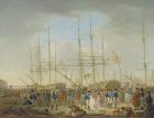 Hussars Embarking at Deptford (oil on canvas)