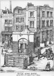 Mile End Gate, c.1866 (pen and charcoal on paper)