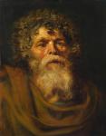 Head of an Old Man, Study for 'The Crown of Thorns (Ecce Homo)', c.1612-14 (oil on panel)