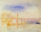 The Moselle Bridge, Coblenz, c.1842 (w/c & graphite on paper)