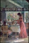 Pouring the Morning Coffee, 1906 (oil on canvas)