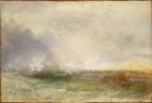 Stormy Sea Breaking on a Shore, 1840-5 (oil on canvas)