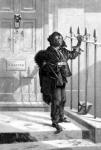 Chimney Sweep on the Morning Call,1853 (engraving)