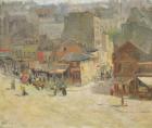 Street scene in Montmartre (oil on canvas)