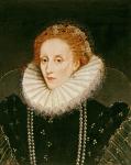 Portrait of Queen Elizabeth I (1533-1603) (oil on panel)