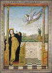 Triptych, central panel: the Annunciation (oil on panel)