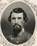 Portrait of Nathan Bedford Forrest (1821-77) (litho)