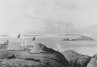 View of the Arctic Sea from the mouth of the Copper Mine River at midnight, 1821 (engraving)