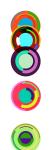 Totem (Tribute to Sonia Delaunay), 2015, screenprint on vinyl