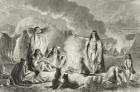 Native Patagonians in the 1850s, from 'Le Tour du Monde', published in Paris, 1860s (engraving)