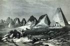 Pyramids of Meroe, on the Nile (General Gordon's route), from 'The Illustrated London News', 23rd February 1884 (engraving)