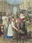 The Little Fruitseller, 1822 (engraving)