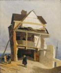 Ruined House, c.1807-10 (oil on millboard mounted on panel)