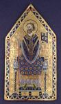 Plaque with Image of St. Benedict (enamel & copper)