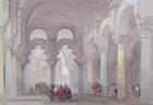 The Mosque at Cordova, 1833 (w/c with gouache over graphite on paper)