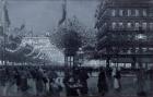 The Grands Boulevards, Paris, decorated for the Celebration of the Franco-Russian Alliance in October 1893 (w/c and gouache on paper)