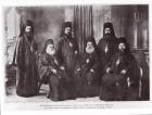 Bulgarian Bishops of Macedonia chased away from their diocese by Serbs, 1913 (b/w photo)