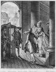 The Precautions, engraved by Pietro Antonio Martini (1739-97) 1777 (engraving) (b/w photo)